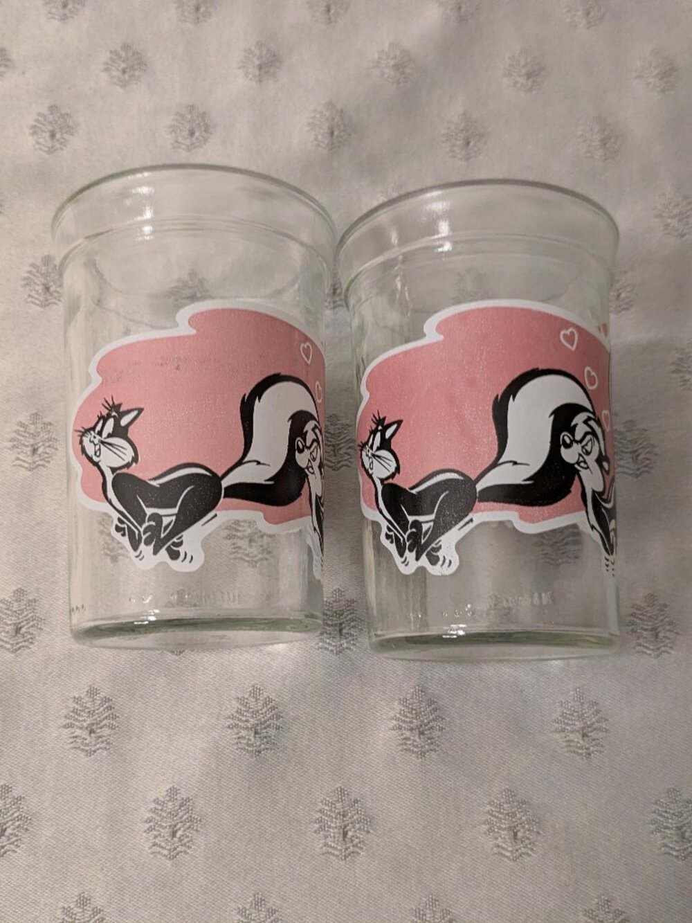 Vintage Pepe Le Pew Welch's Jam Glasses